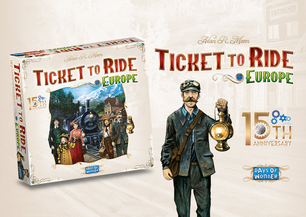 Ticket to Ride Europe: 15th Anniversary announced by Days of Wonder