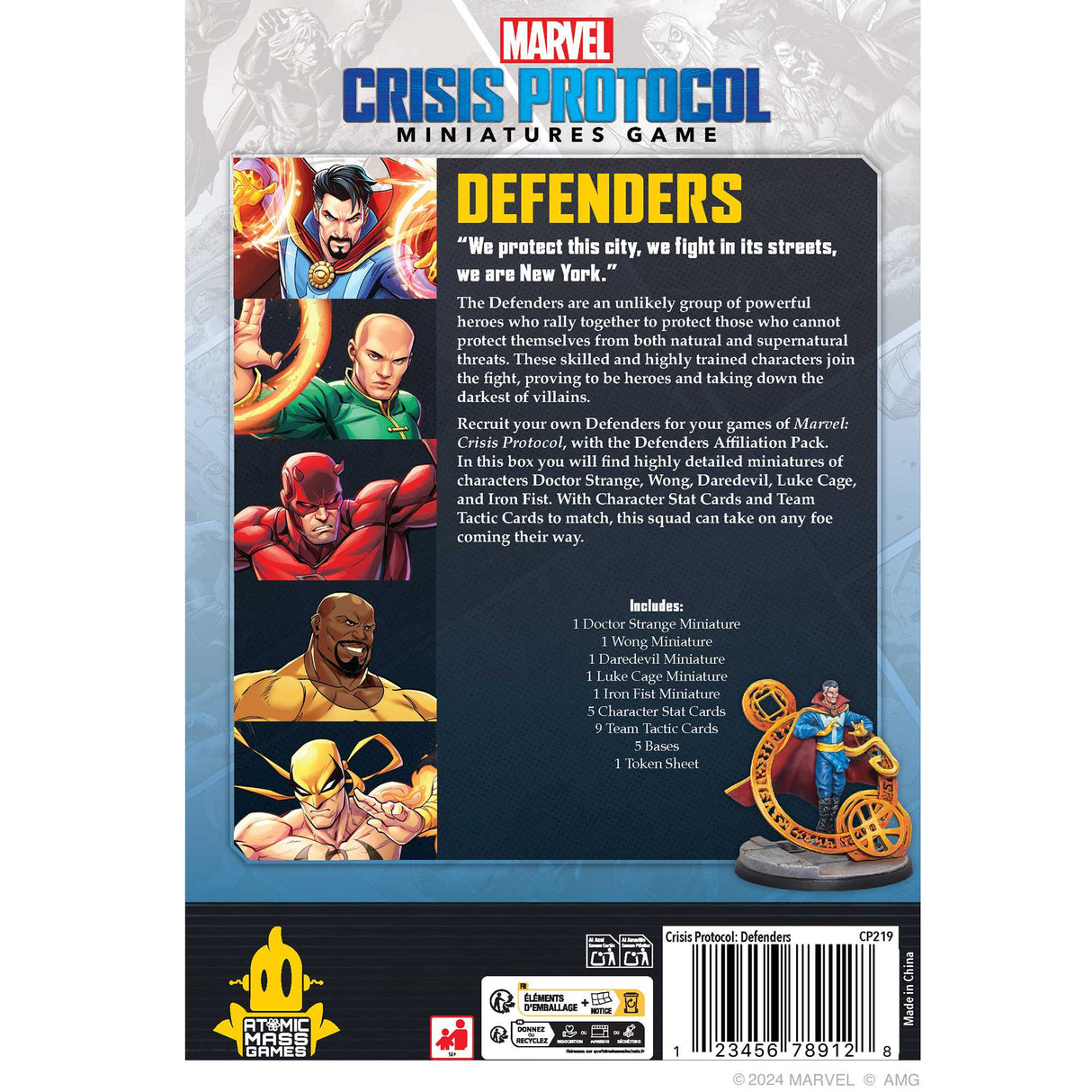 Marvel: Crisis Protocol Defenders Affiliation Pack