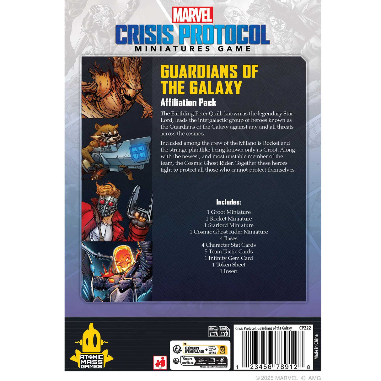 Marvel Crisis Protocol: Guardians of The Galaxy Affiliation Pack