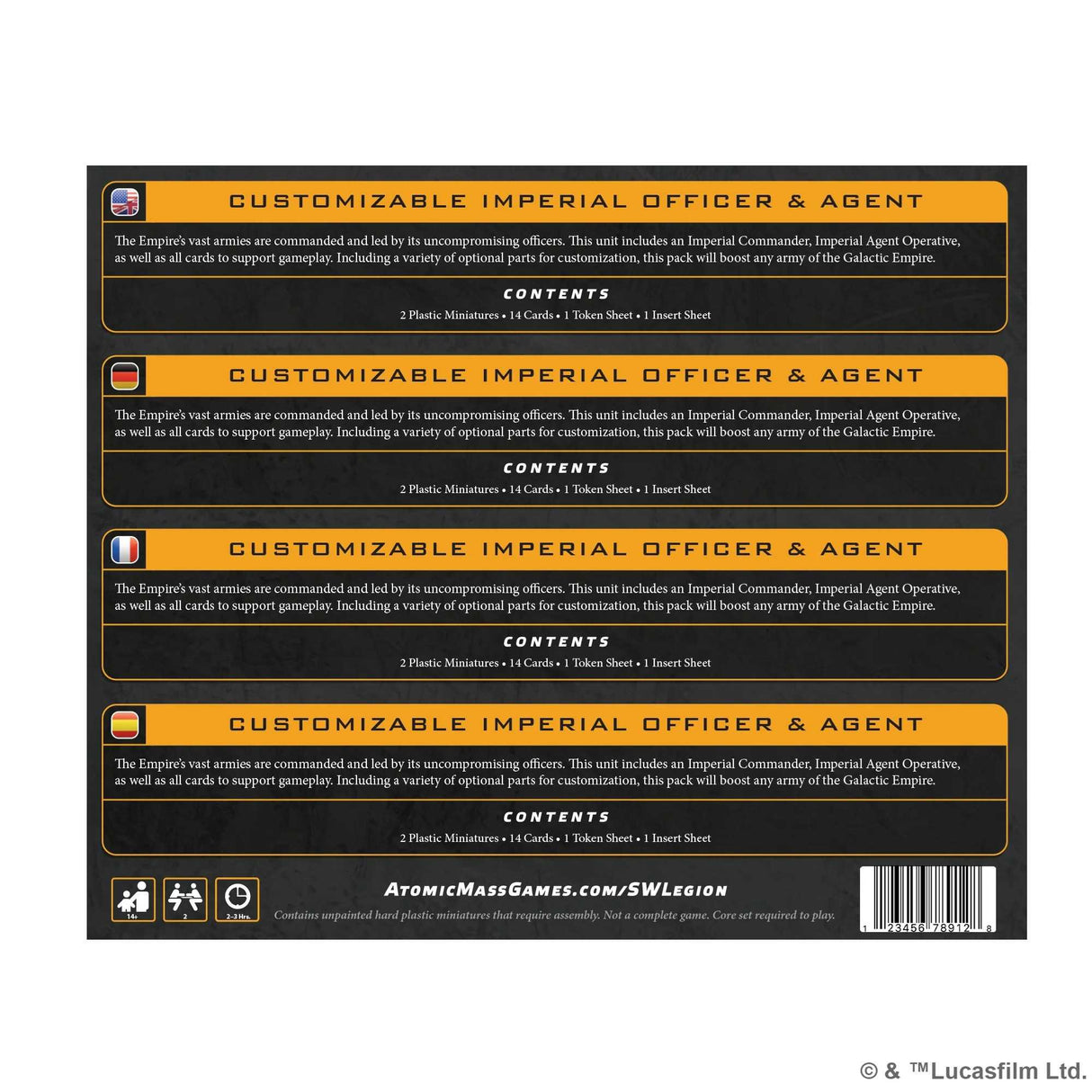 Star Wars: Legion - Customisable Imperial Officer & Agent