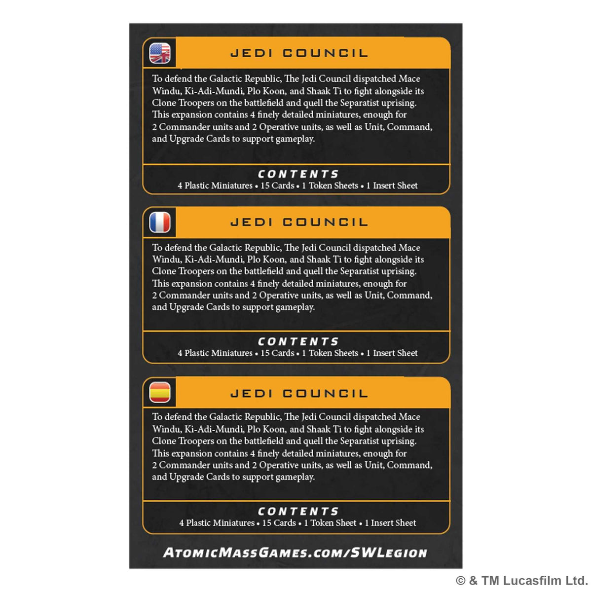 Star Wars: Legion - Jedi Council Commander Expansion