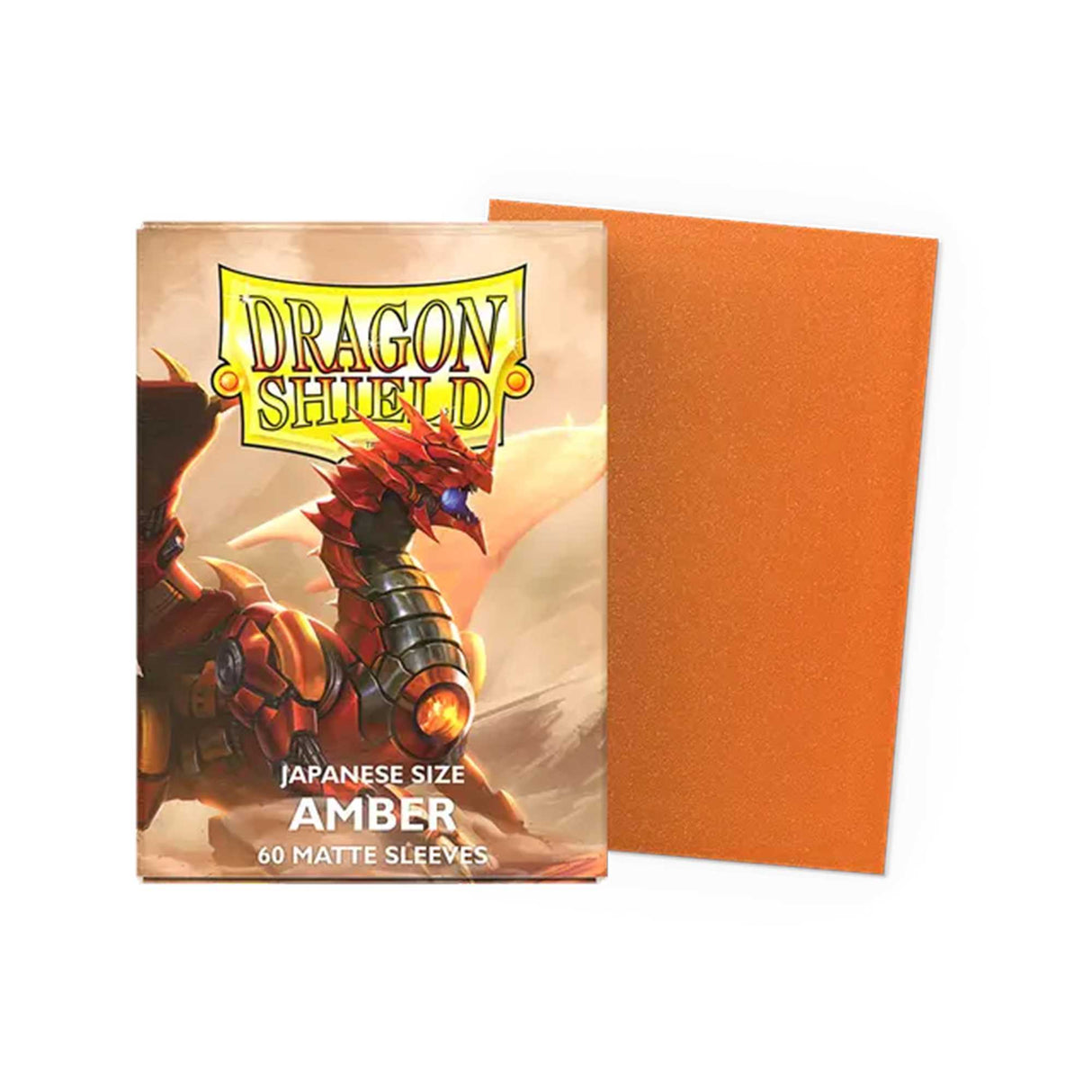 Dragon Shield Amber Matte Sleeves - Japanese Size (60)