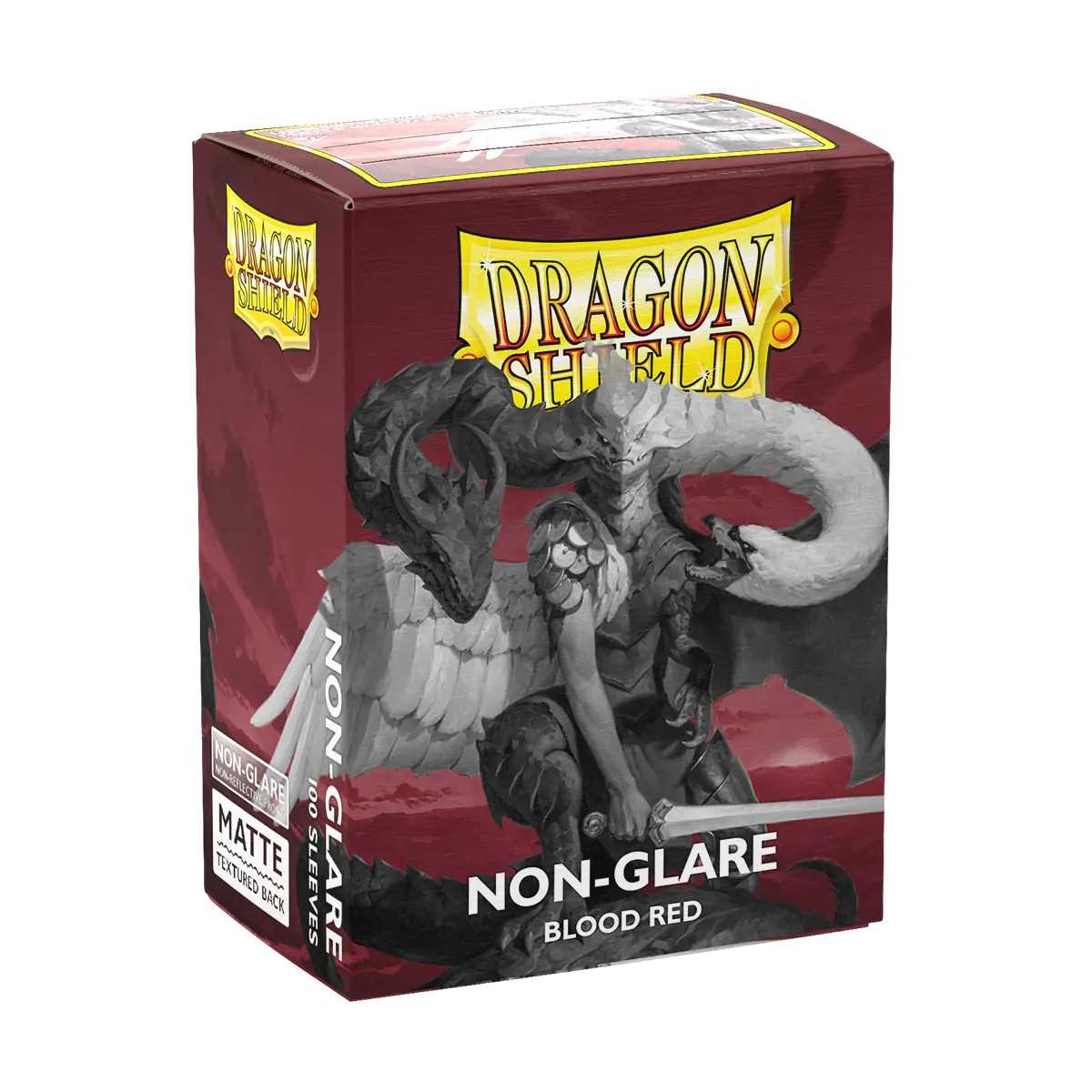 Dragon Shield Matte Non-Glare Sleeves Standard Size - Blood Red (100)