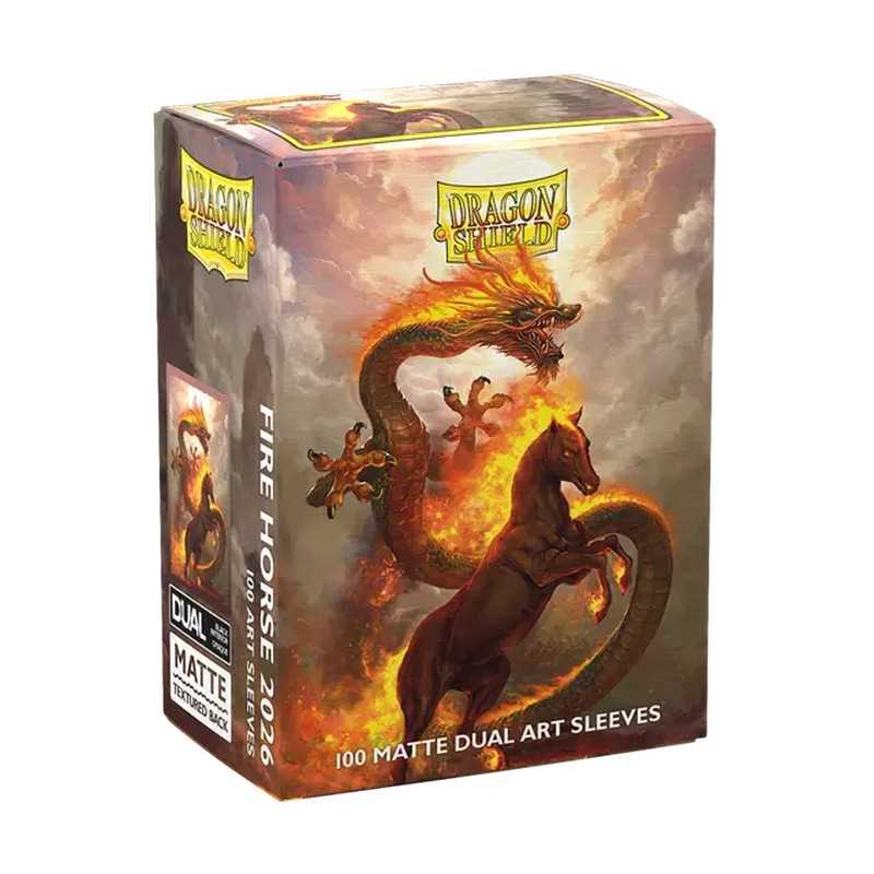 Dragon Shield Fire Horse 2026 Matte Dual Art Sleeves - Standard Size (100)