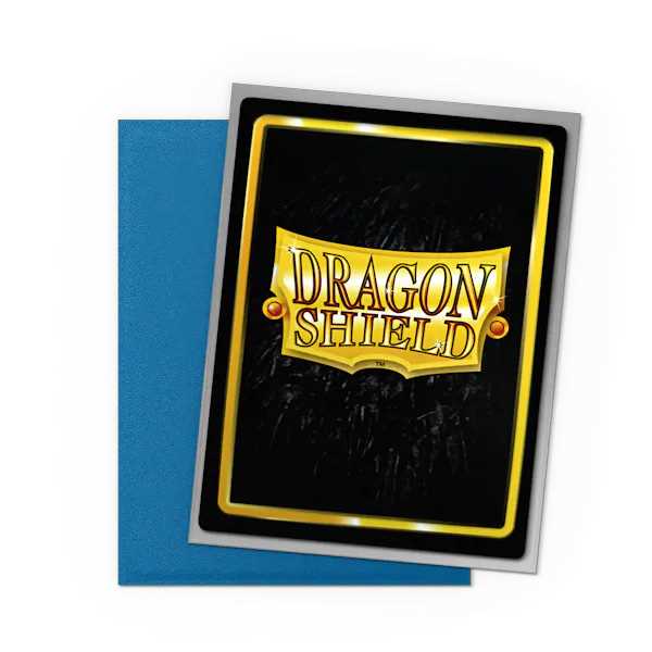 Dragon Shield Matte Dual Standard Sleeves - Cobalt & Silver (100 ct.)