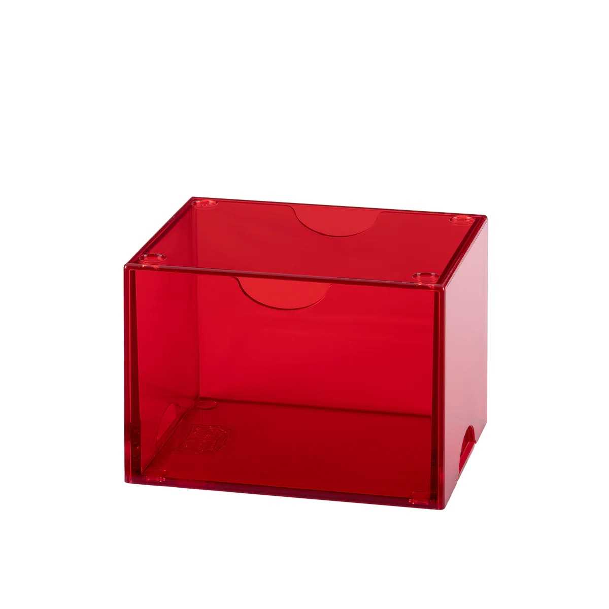 Dragon Shield Strongbox 100+ Card Deck Box - Clear Red