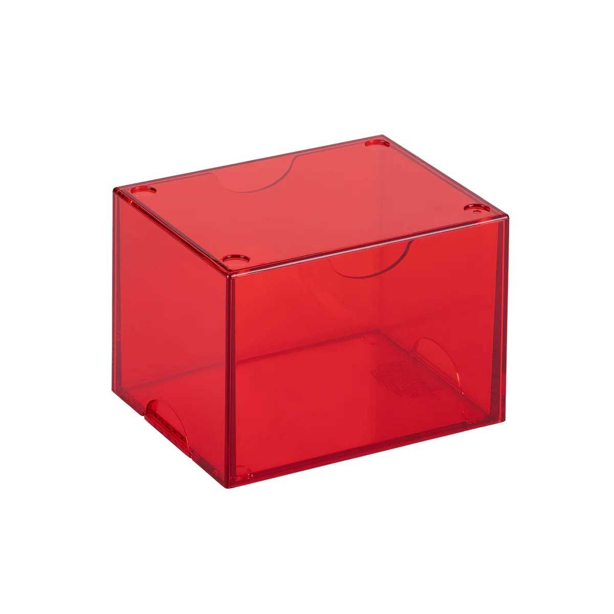 Dragon Shield Strongbox 100+ Card Deck Box - Clear Red