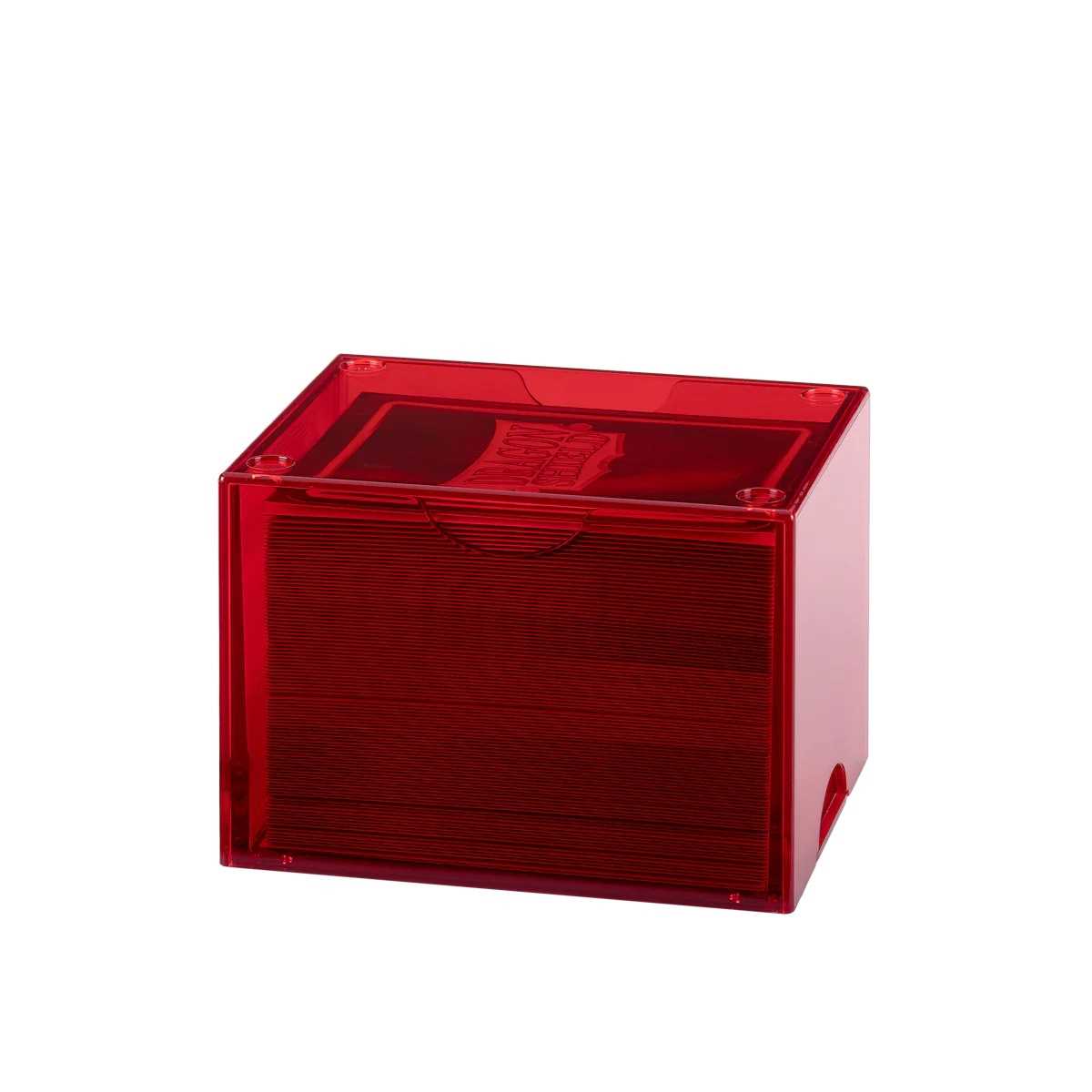 Dragon Shield Strongbox 100+ Card Deck Box - Clear Red