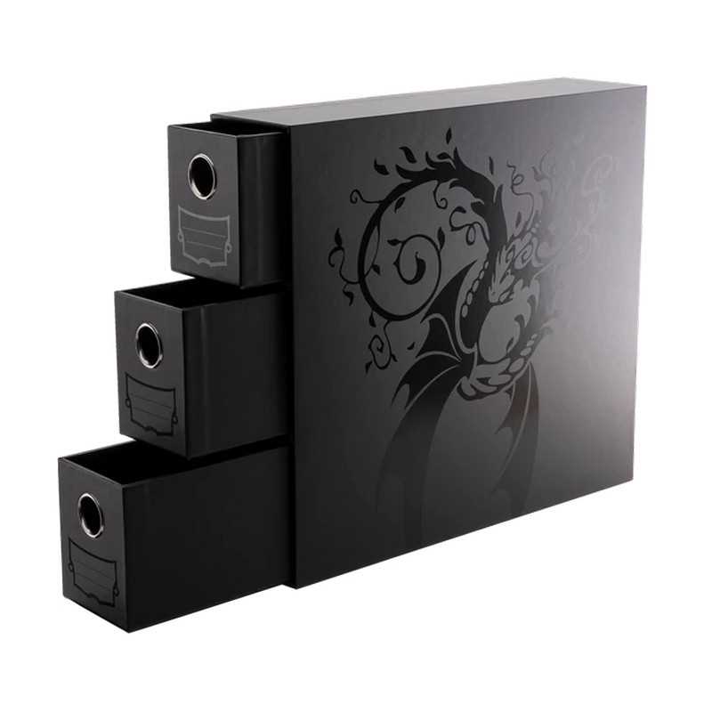 Dragon Shield Fortress Card Drawers Vertical-3XL - Black