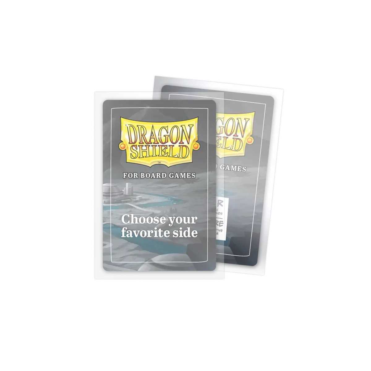 Dragon Shield 100 Clear Non-Glare Board Game Sleeves - European Mini