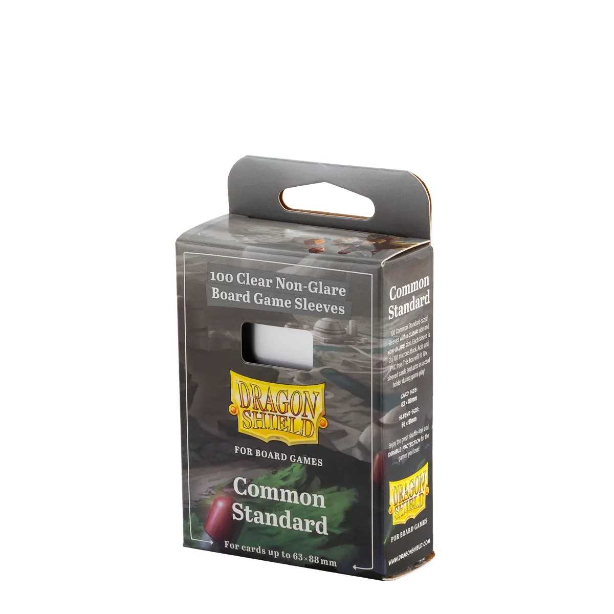 Dragon Shield 100 Clear Non-Glare Board Game Sleeves - Common Standard
