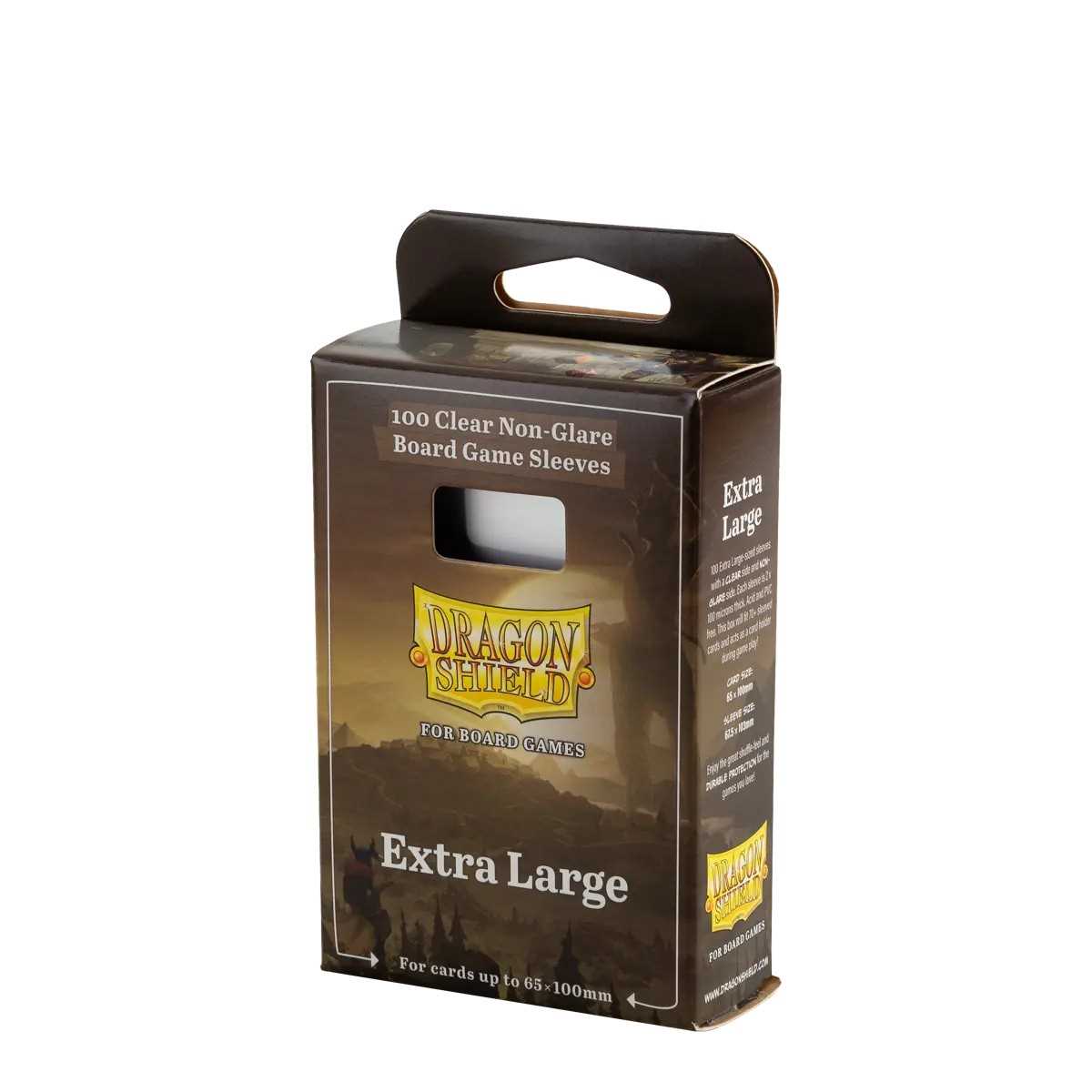 Dragon Shield 100 Clear Non-Glare Board Game Sleeves - Extra Large