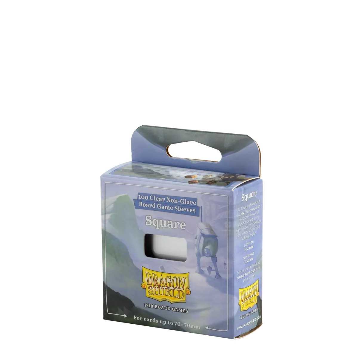 Dragon Shield 100 Clear Non-Glare Board Game Sleeves - Square