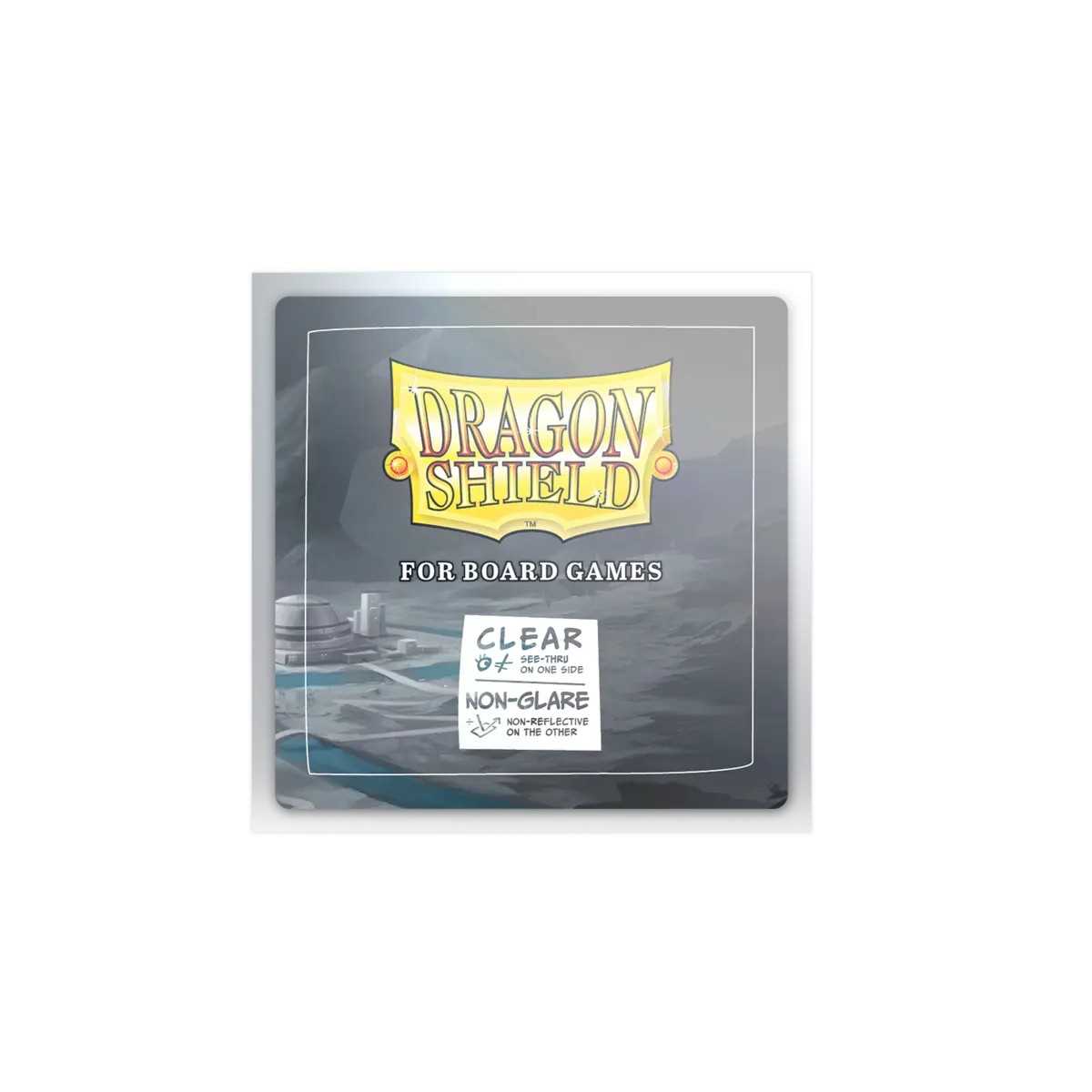 Dragon Shield 100 Clear Non-Glare Board Game Sleeves - Square