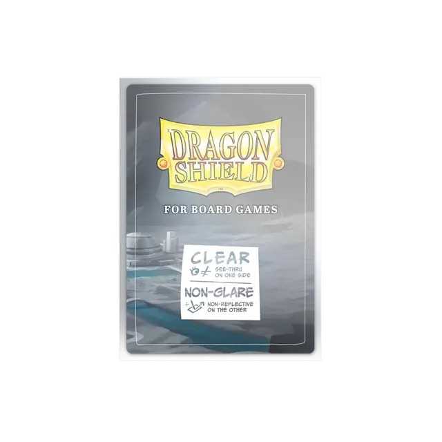 Dragon Shield 100 Clear Non-Glare Board Game Sleeves - Grand Standard