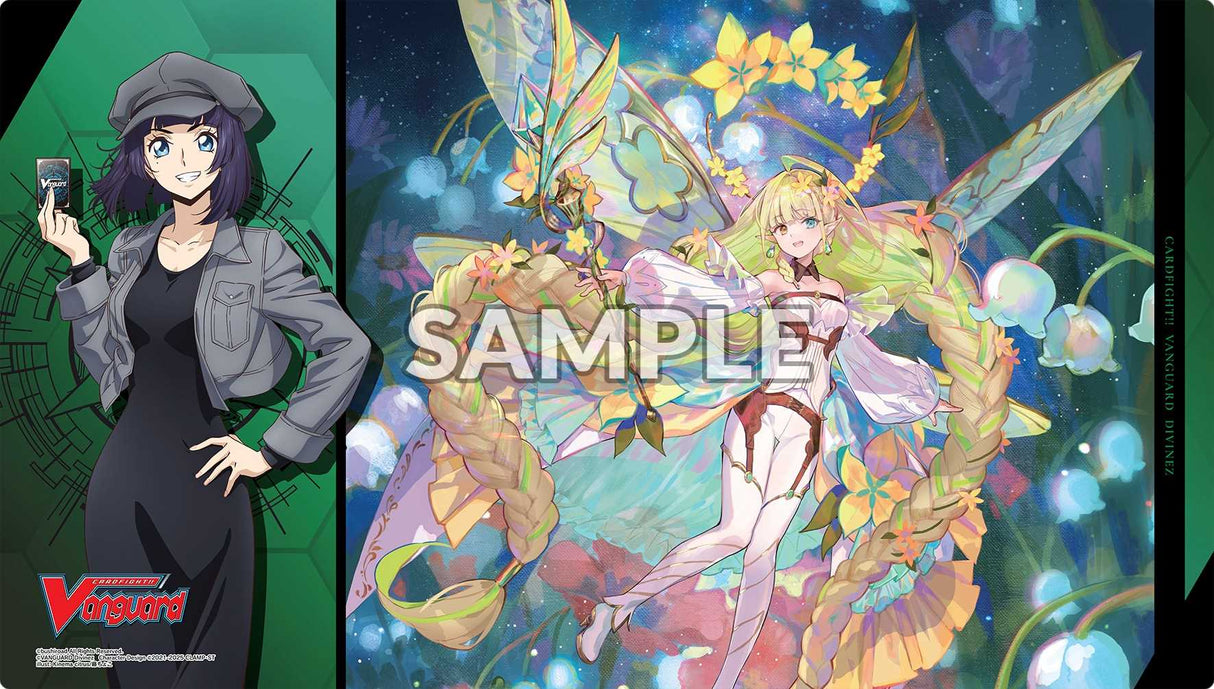 Cardfight!! Vanguard: Divinez Deluxe Finals Rubber Playmat Vol 12. Design A - Ruka & Nannaclir