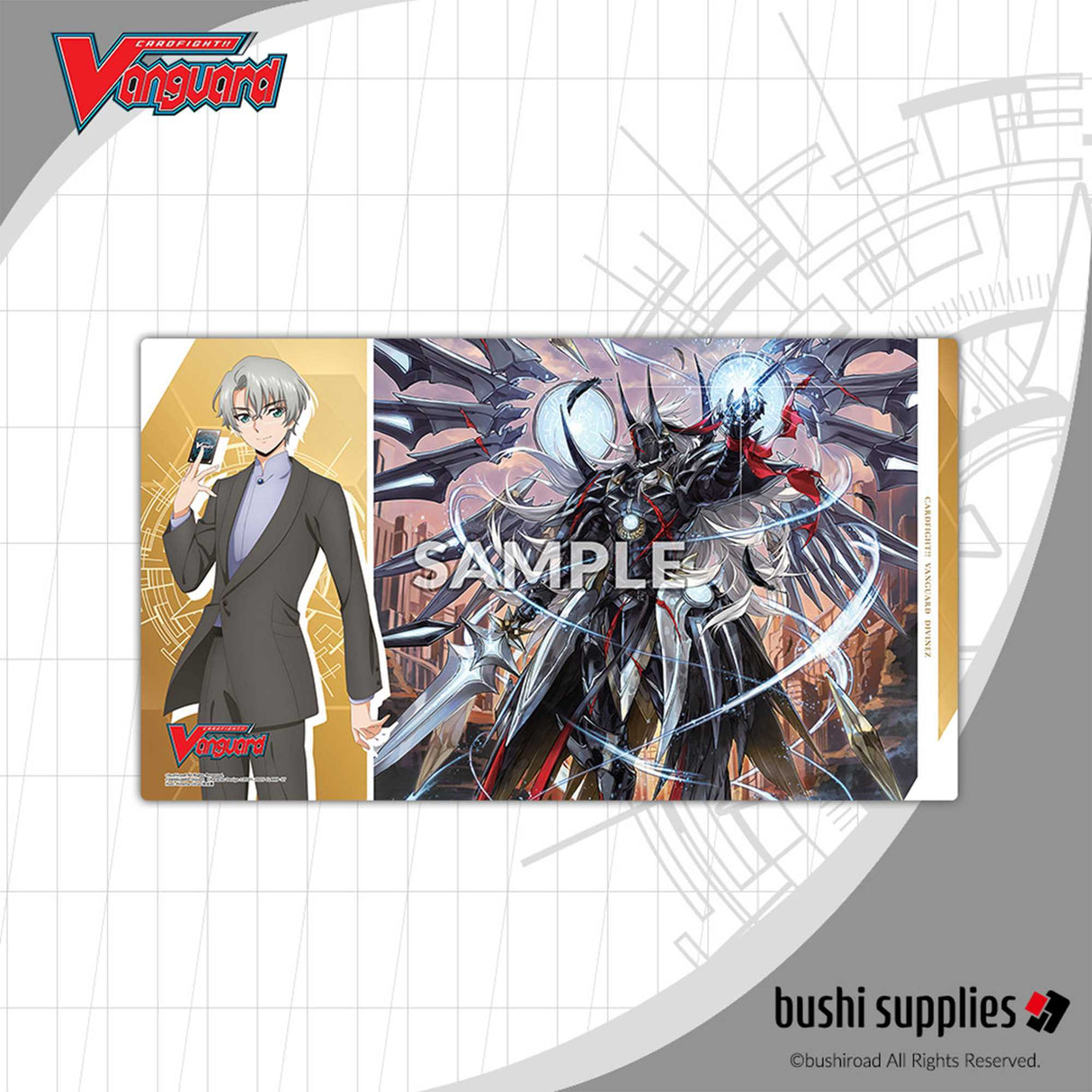 Cardfight!! Vanguard: Divinez Deluxe Arc Rubber Playmat Vol 8. Design A - Raika & Youthberk 'Rebuild'