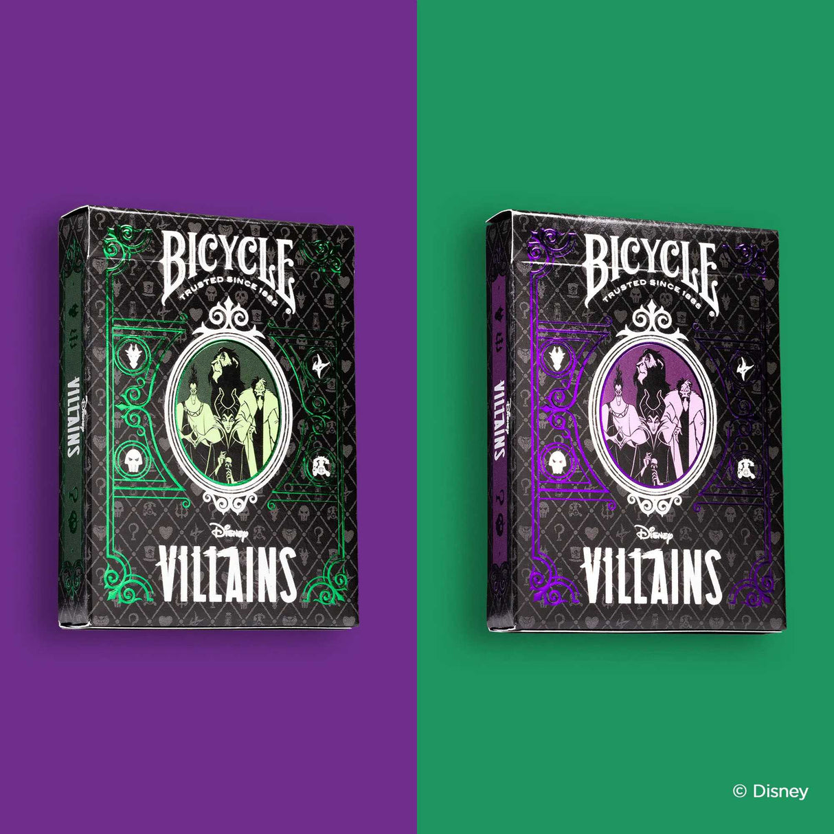 Bicycle: Disney Villains Green & Purple
