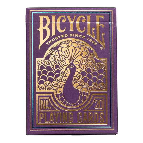 Bicycle: Purple Peacock (Case of 6)