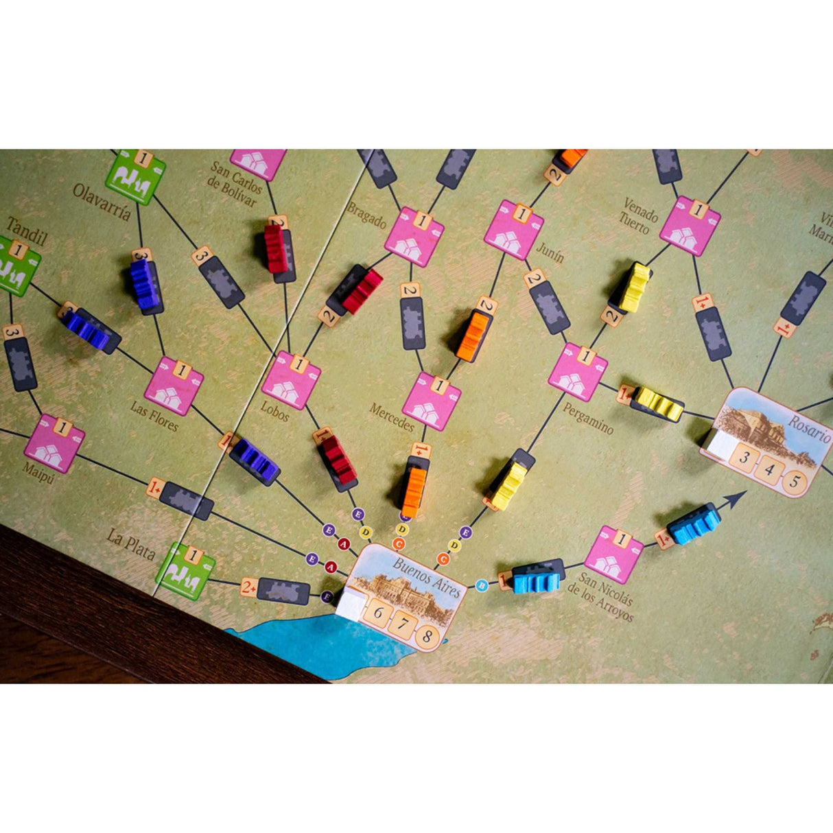 Age of Rail: Allegheny & La Pampa - Expansion Map