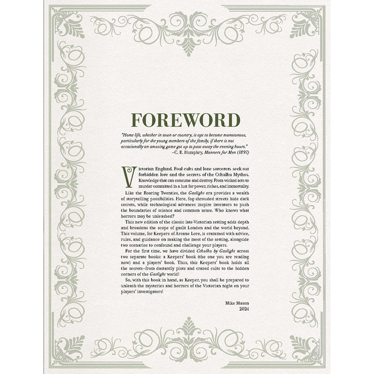 Cthulhu by Gaslight: Keepers's Guide