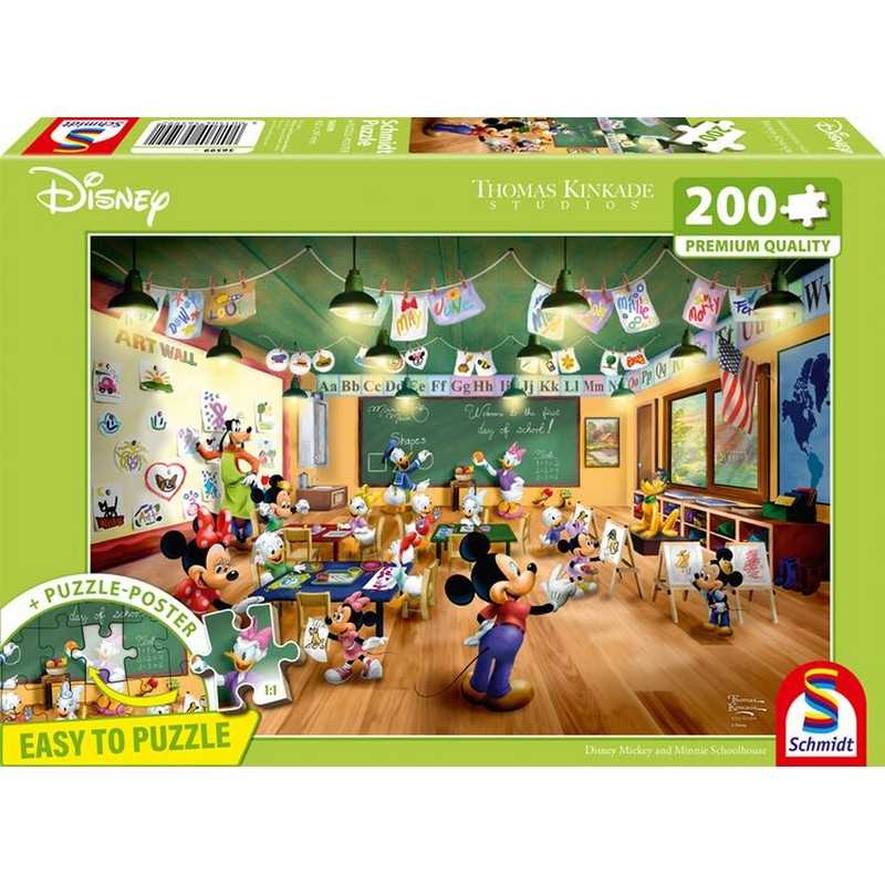 Thomas Kinkade: Disney Mickey & Minnie Schoolhouse (200pc)