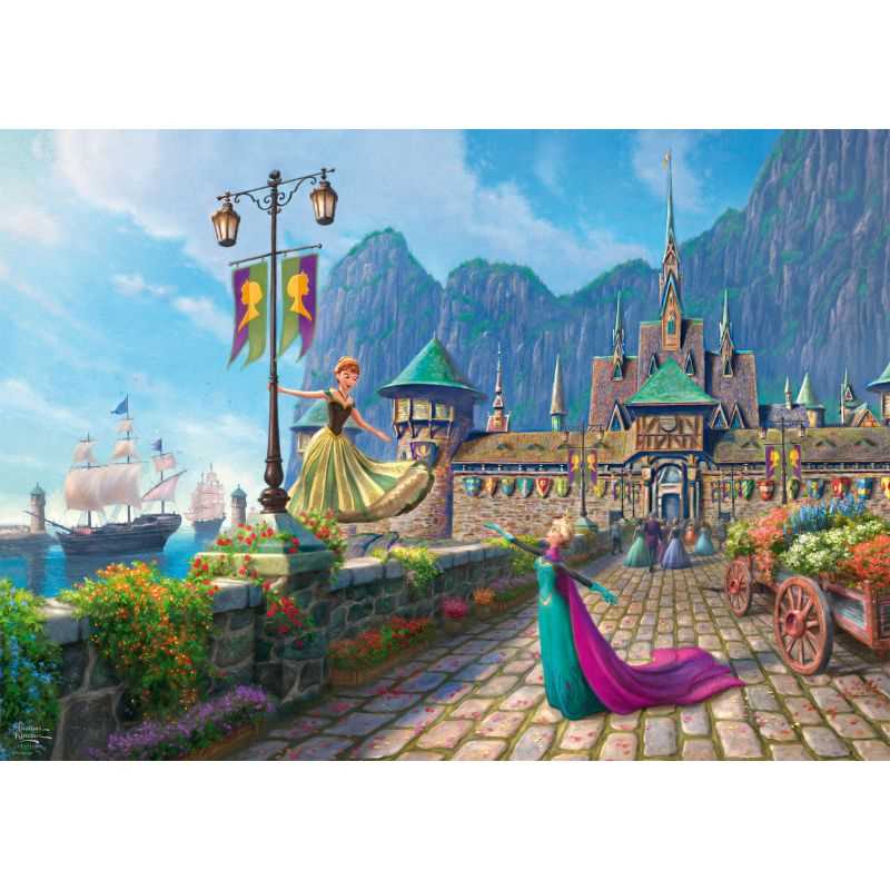 Thomas Kinkade: Disney Frozen Celebrating in Arendelle (1000pc)