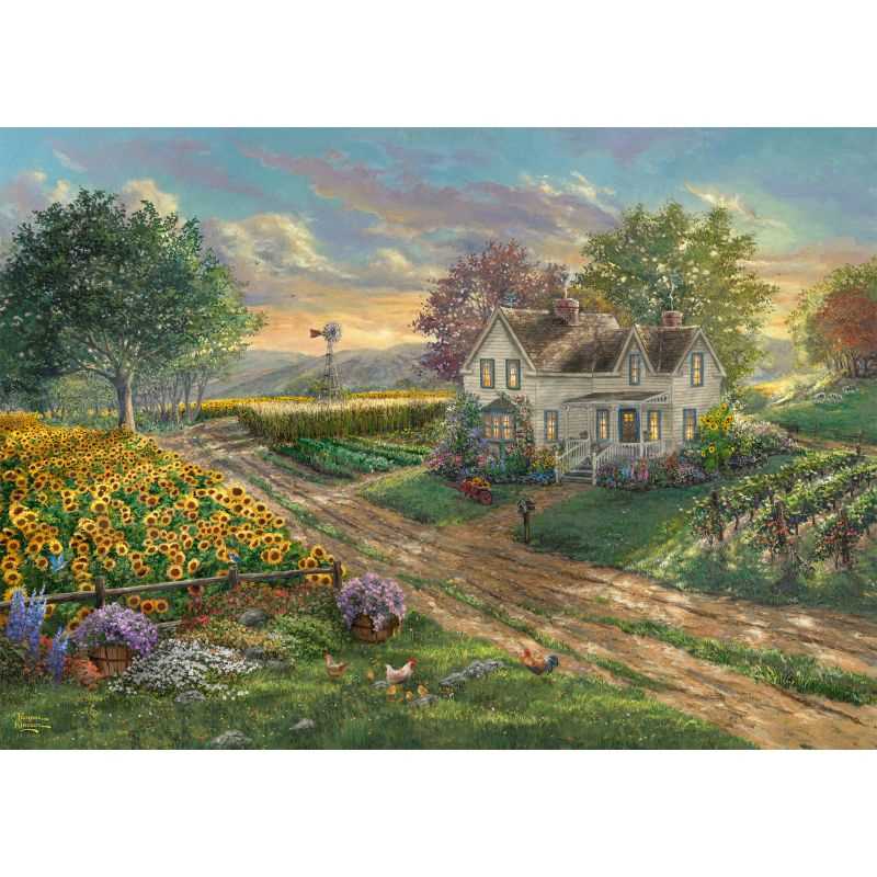 Thomas Kinkade: Sunflower Fields (1000pc)