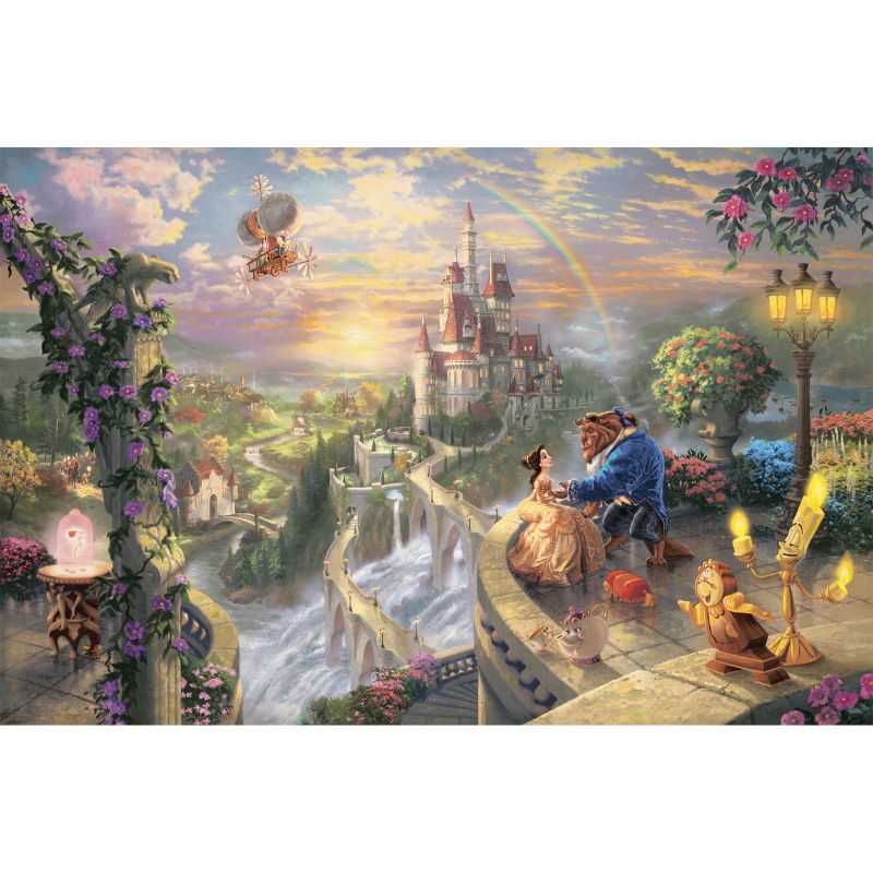 Thomas Kinkade: Disney Beauty and the Beast Falling in Love (1000pc)