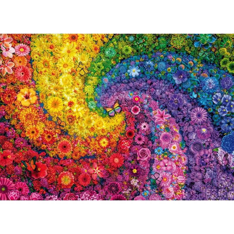 Colourful Swirl of Flowers (2000pc)