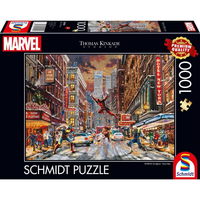 Thomas Kinkade: Marvel Deadpool Snow Day (1000pc)