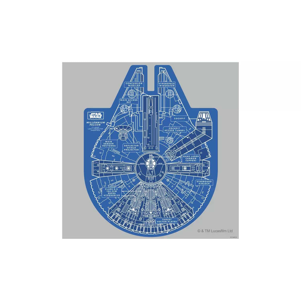 Millennium Falcon Double Sided Jigsaw (1000pc)