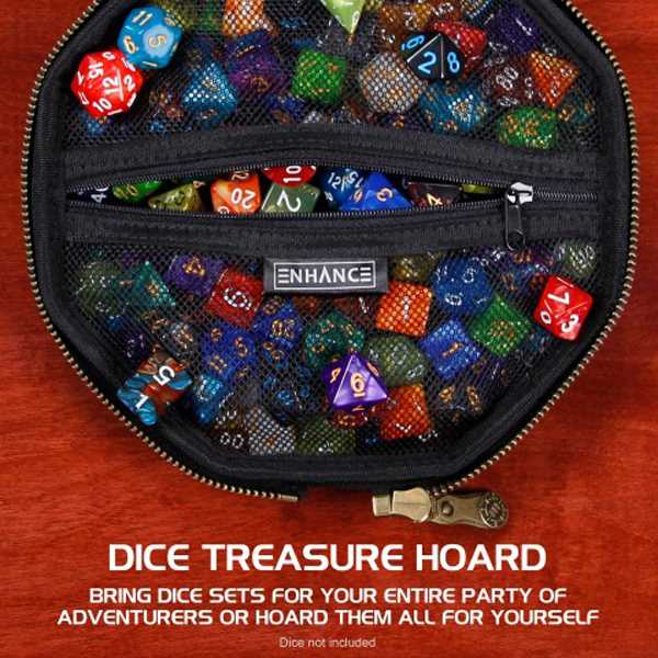 Enhance Tabletop RPGs Dice Tray & Case (Black)