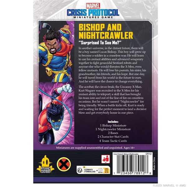 Bishop and Nightcrawler: Marvel Crisis Protocol