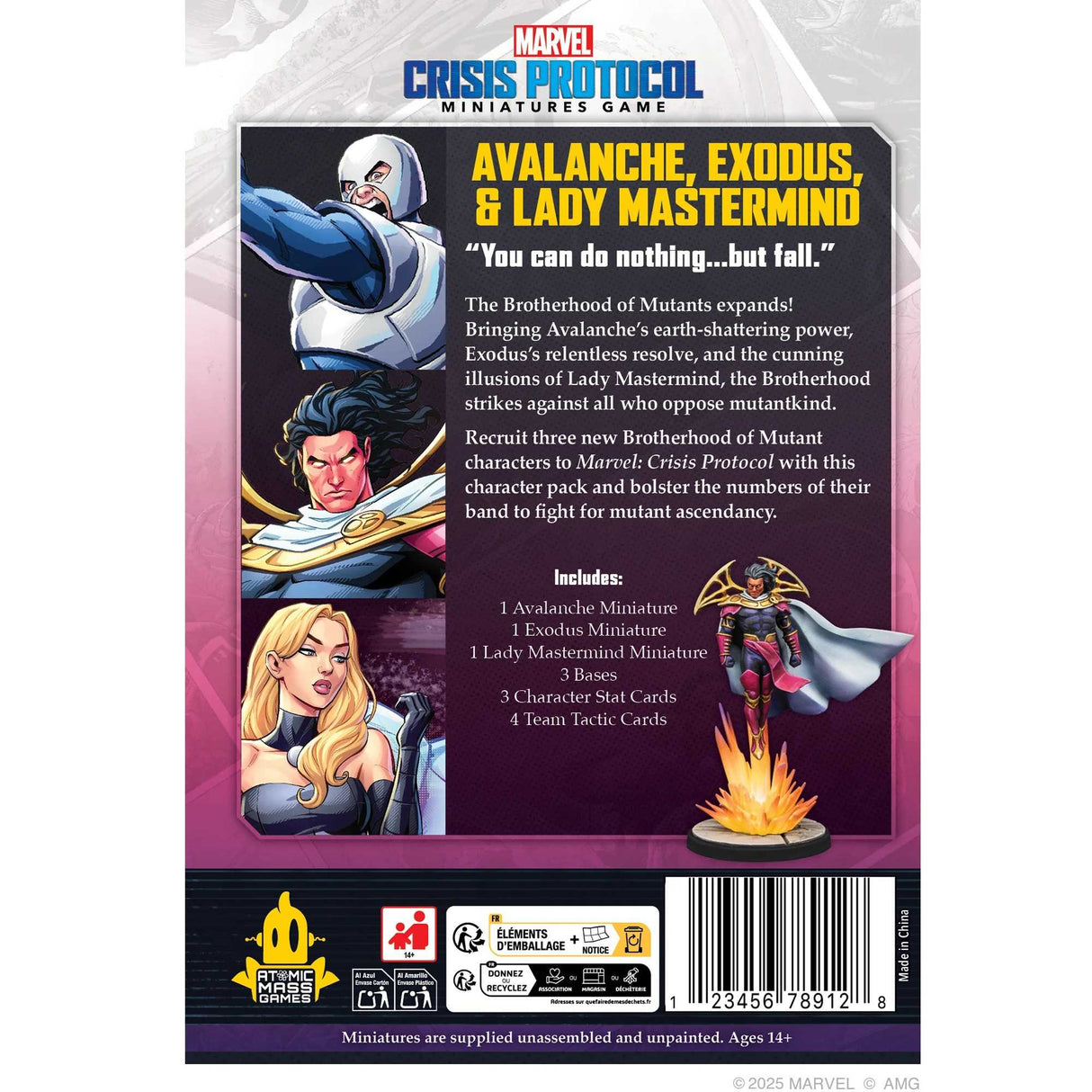 Marvel: Crisis Protocol Avalanche, Exodus & Lady Mastermind