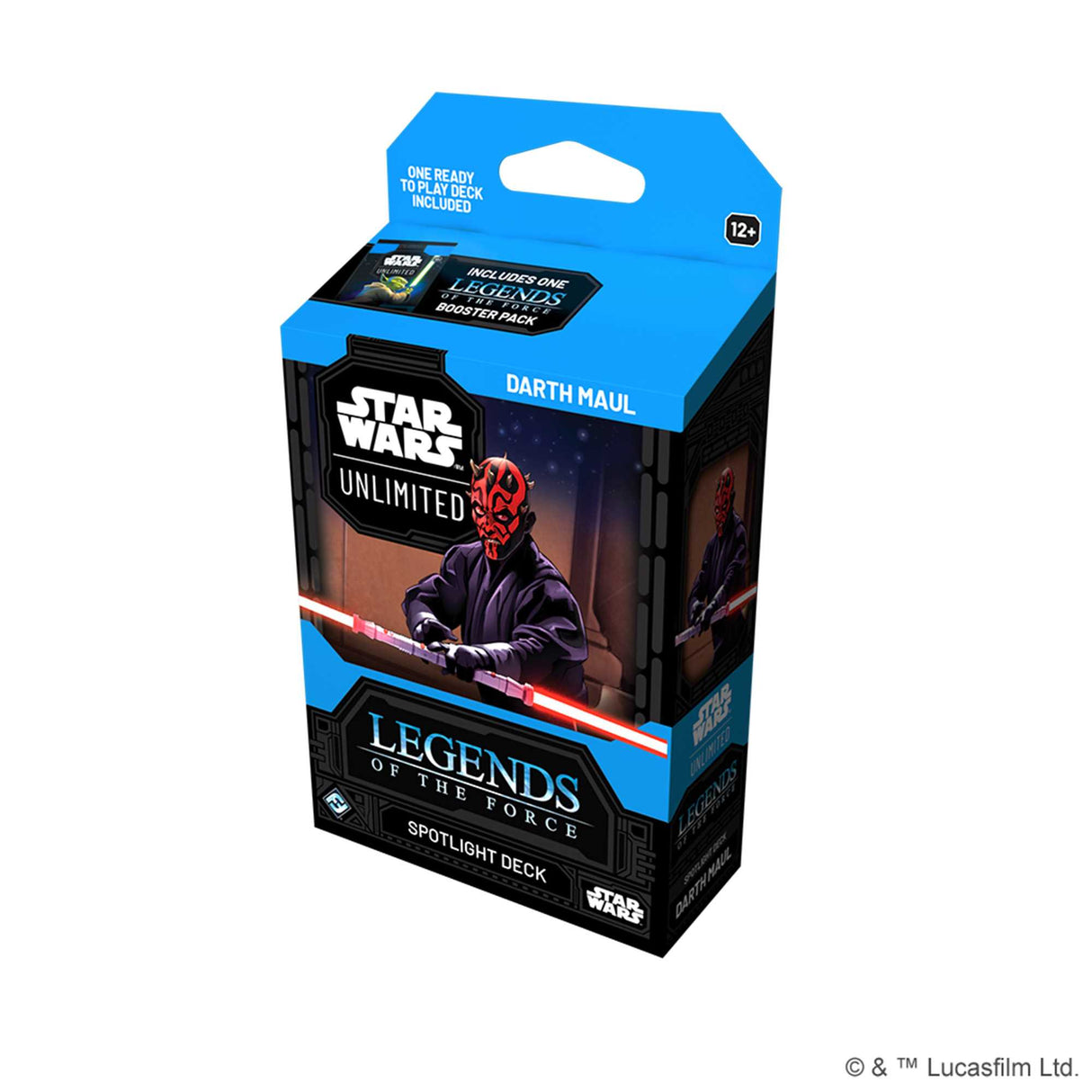 Star Wars: Unlimited Spotlight Deck - Darth Maul & QuiGonJinn - Legends of the Force Display