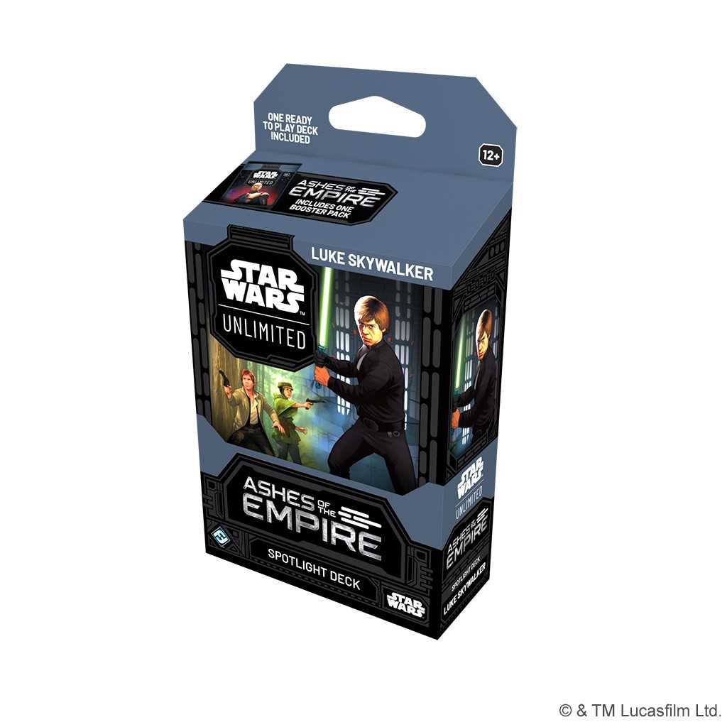 Star Wars: Unlimited - Ashes of the Empire Spotlight Deck Display (6) Luke & Palpatine