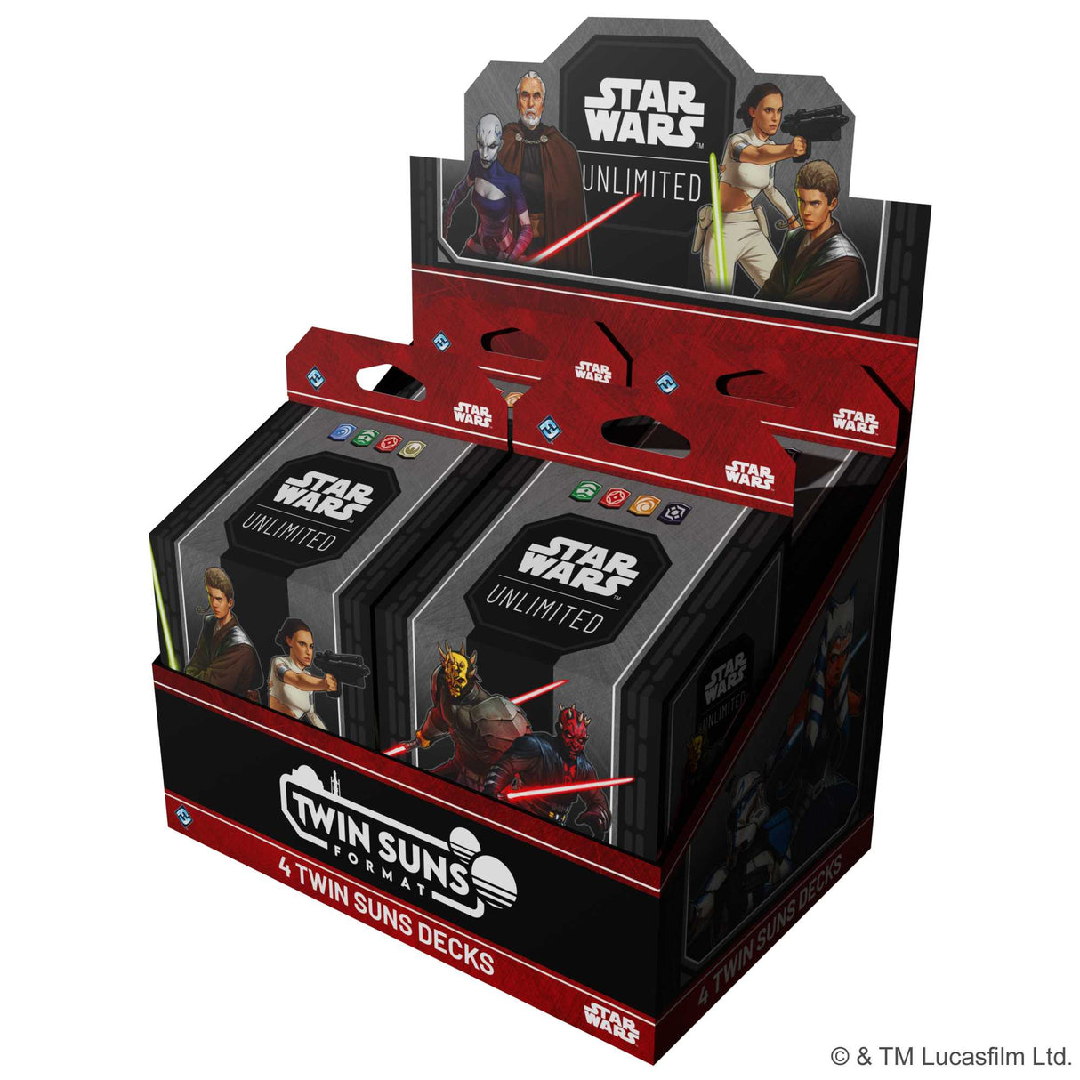 Star Wars: Unlimited Twin Suns Deck Display (4)