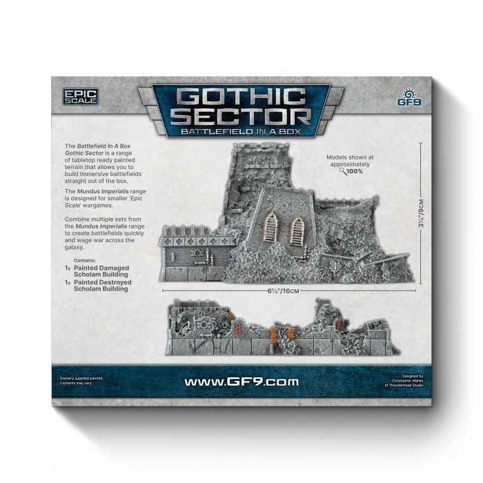 Gothic Sector Mundis Imperialis: Scholam Damaged & Destroyed