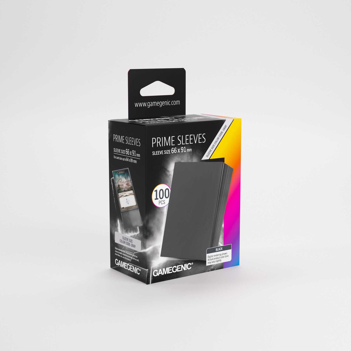 Gamegenic Prime Sleeves Black 66x91 (100 ct.)