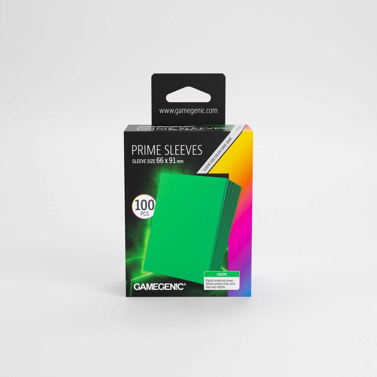 Gamegenic Prime Sleeves Green 66x91 (100 ct.)