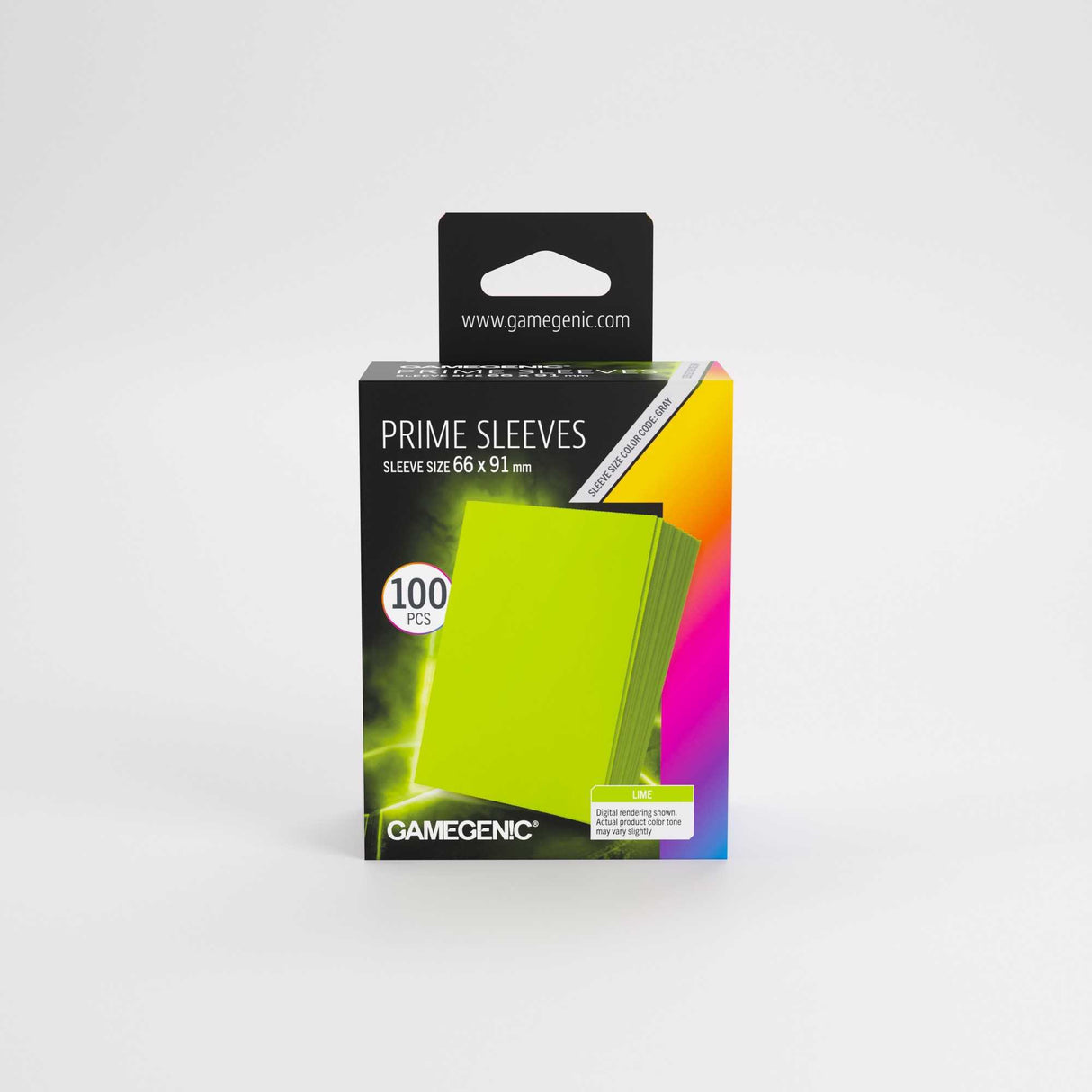 Gamegenic Prime Sleeves Lime 66x91 (100 ct.)