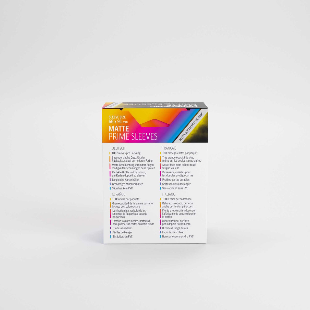 Gamegenic Matte Prime Sleeves Yellow 66x91 (100 ct.)