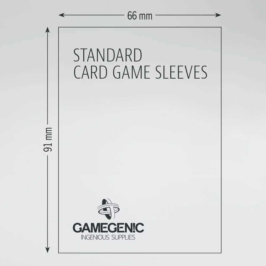 Gamegenic Board Game Sleeves Standard Card Game Clear (100 ct.)