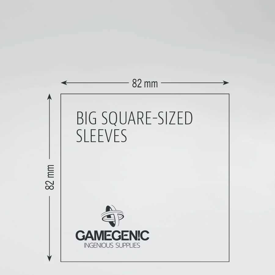 Gamegenic Board Game Sleeves Big Square Clear (100 ct.)