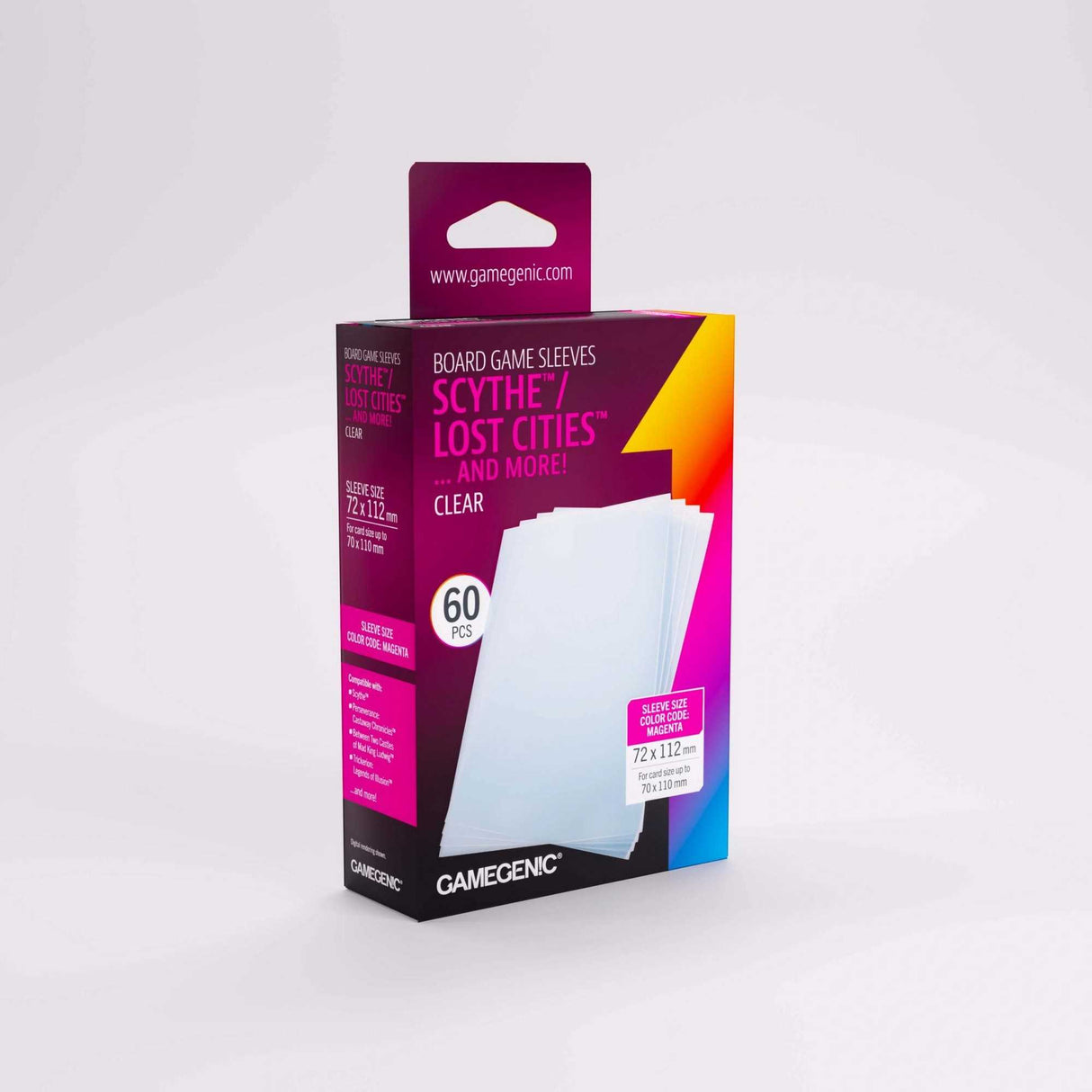 Gamegenic Board Game Sleeves Scythe Clear (100 ct.)