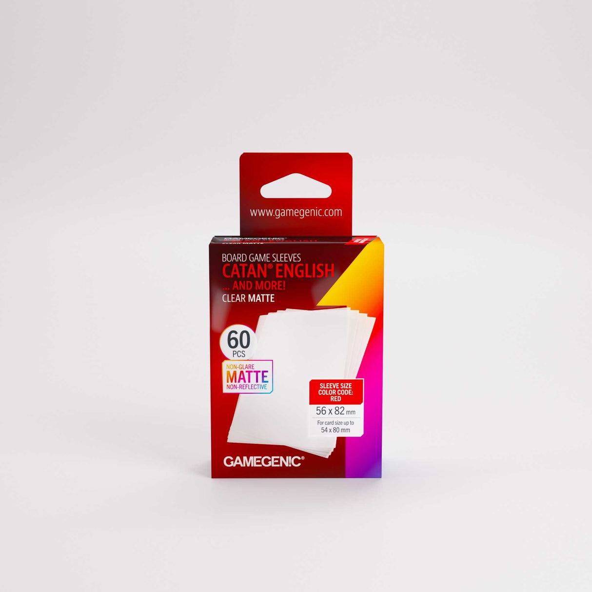 Gamegenic Board Game Sleeves CATAN English Clear Matte (60 ct.)