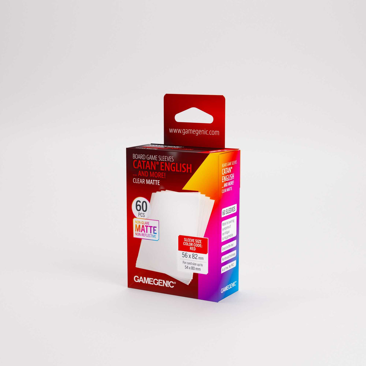 Gamegenic Board Game Sleeves CATAN English Clear Matte (60 ct.)