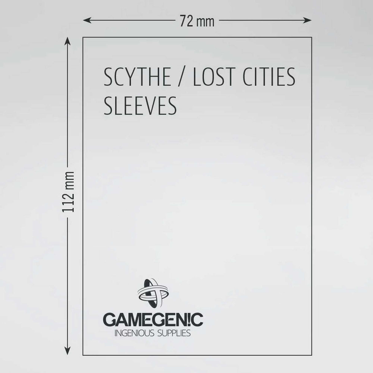 Gamegenic Board Game Sleeves Scythe Clear Matte (100 ct.)
