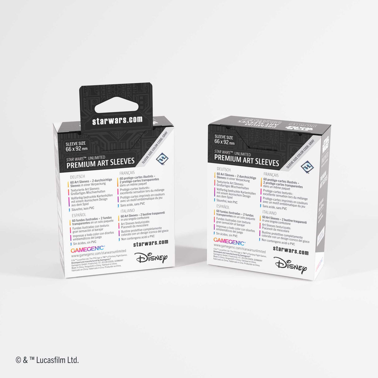 Gamegenic Star Wars: Unlimited Premium Art Sleeves - Card Back White